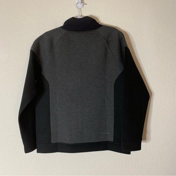 Isaora Mens Neo panel full zip gray black reversible jacket L - Picture 3 of 11